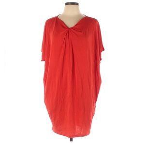 COS Short Sleeve Casual Tie Front V Neck Dress Size Medium